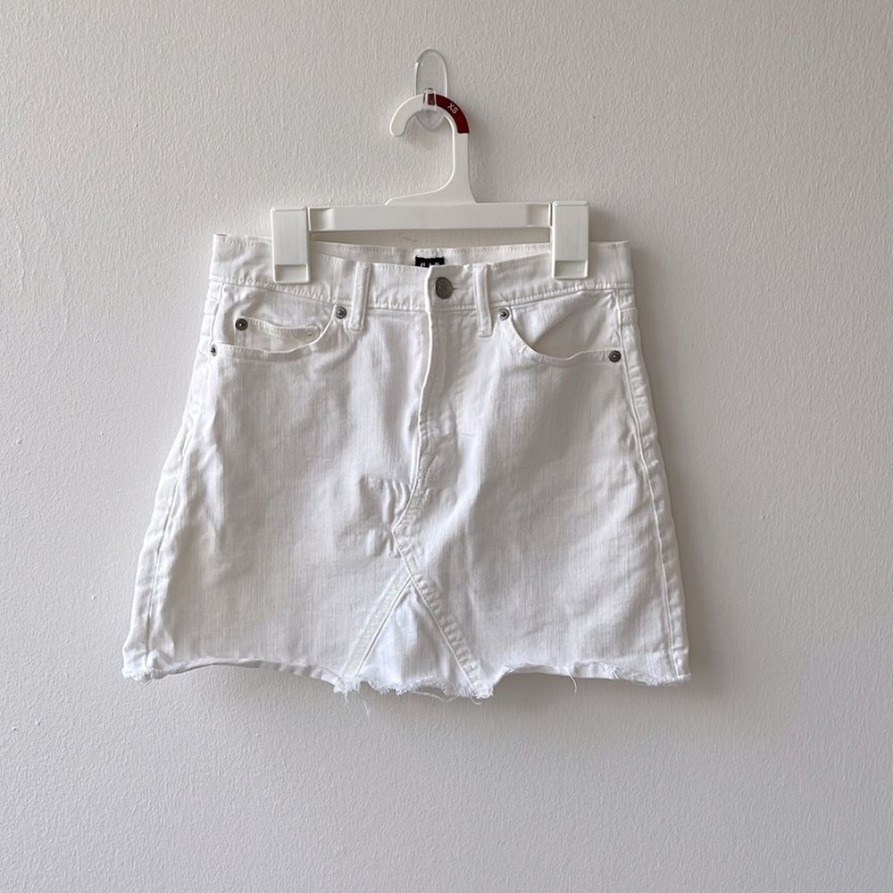 Gap High Rise Denim Mini Skirt
